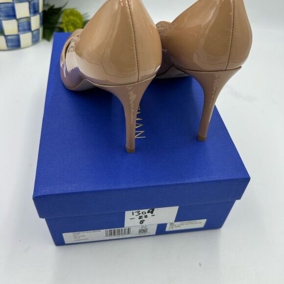 Women’s Stuart Weitzman 85 mm patent leather heels size 8, made in Spain